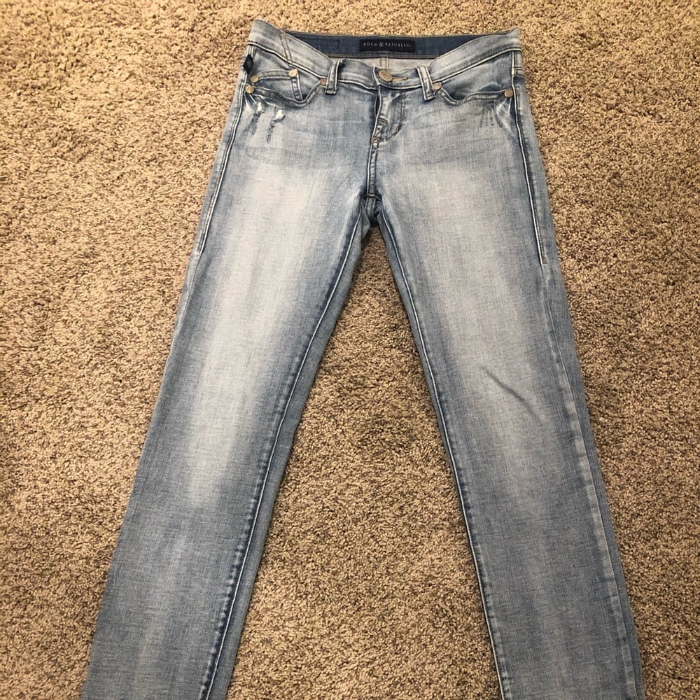Rock & Republic light wash denim